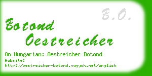 botond oestreicher business card